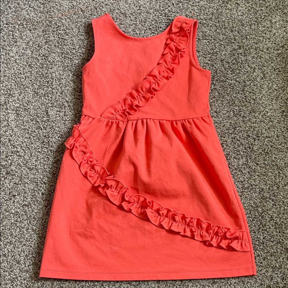 Janie and Jack Coral Ruffle Dress
